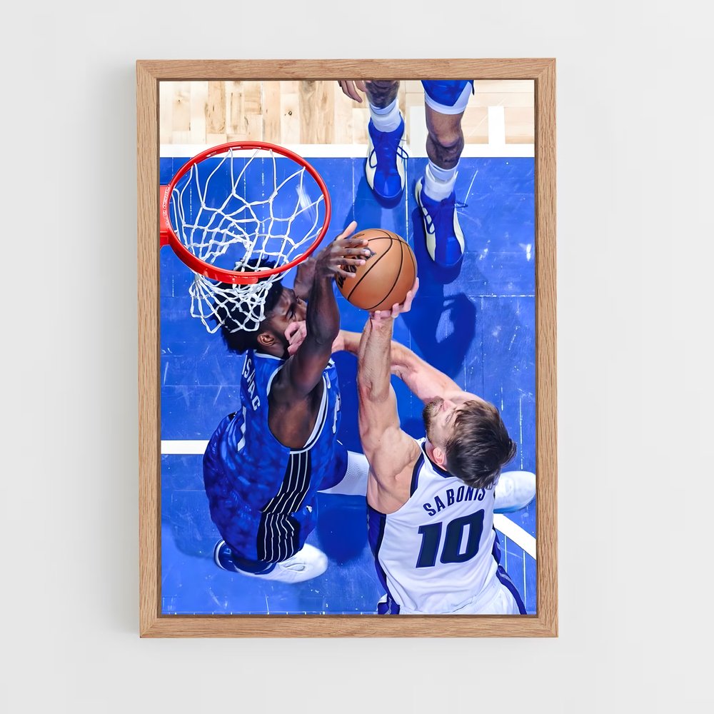 Poster Domantas sabonis américaines – affiche Basketball (vue 4)